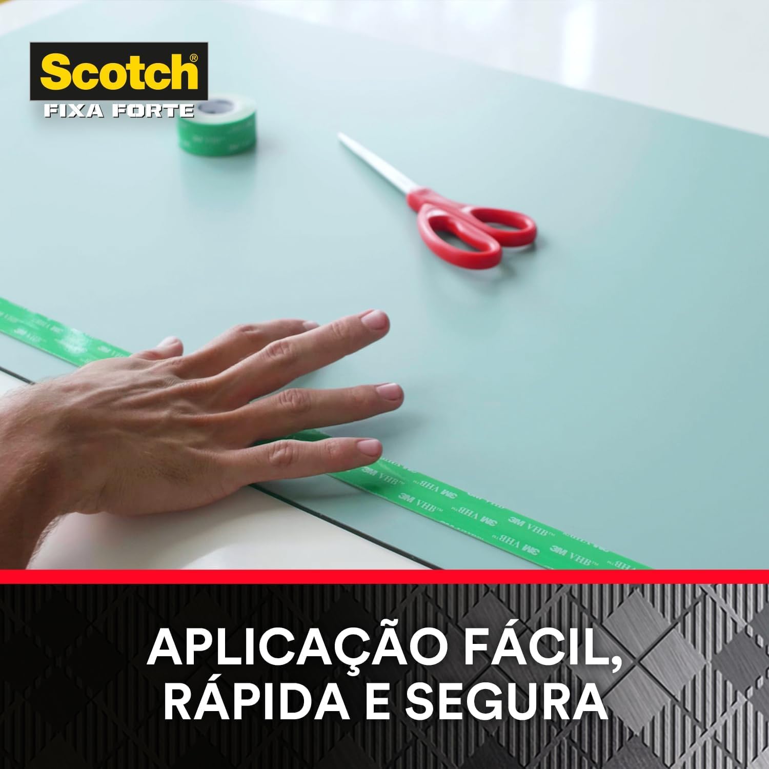 Aplicação prática em casa, sem furadeira, para itens decorativos.