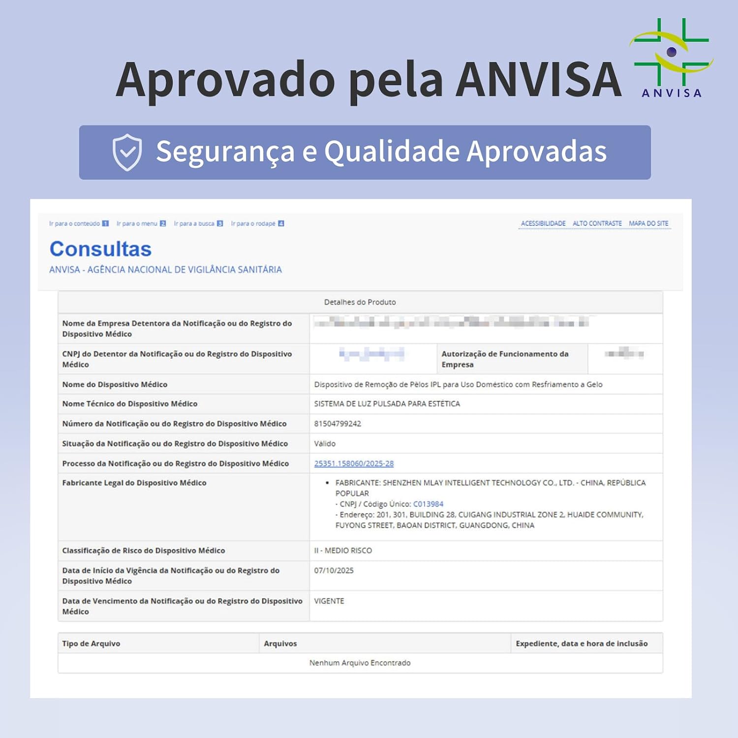 Destaca um diferencial técnico do produto, como tecnologia IPL, janela de luz ou controle de uso.
