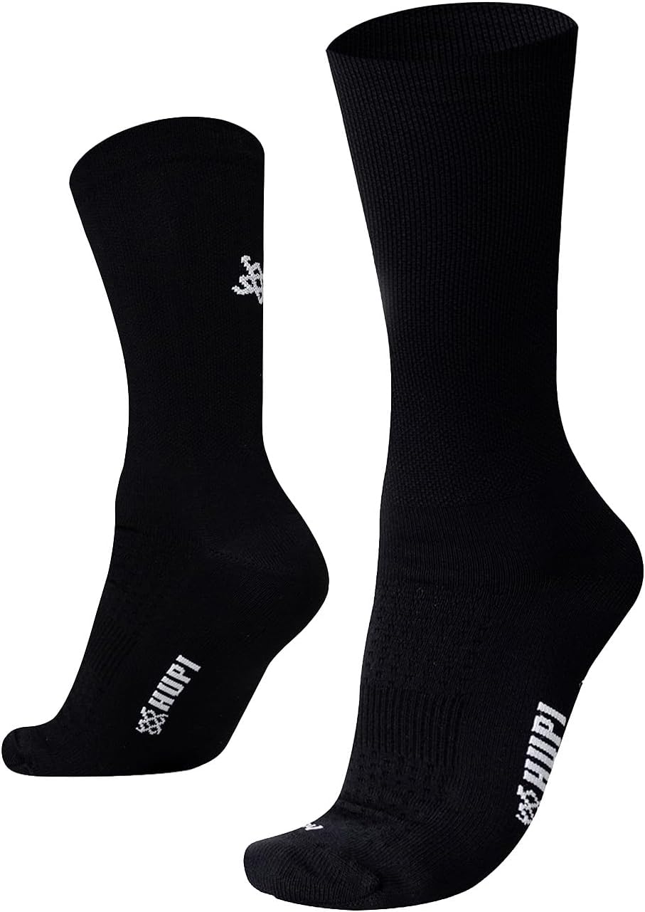 Meia Hupi Run para Corrida Preto/Branco, Cor: Preto/Branco