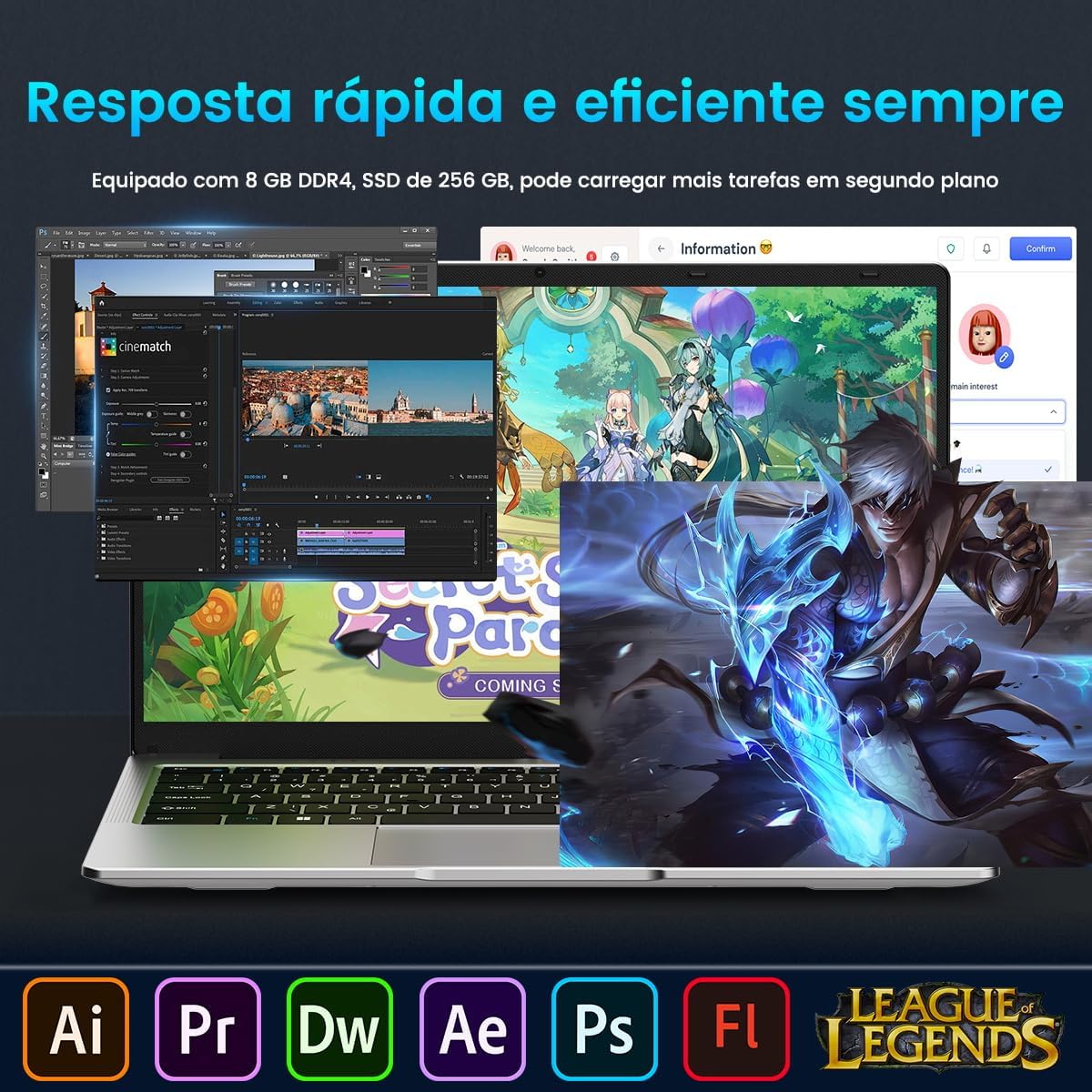 Serve para mostrar acabamento, textura e qualidade percebida do material.