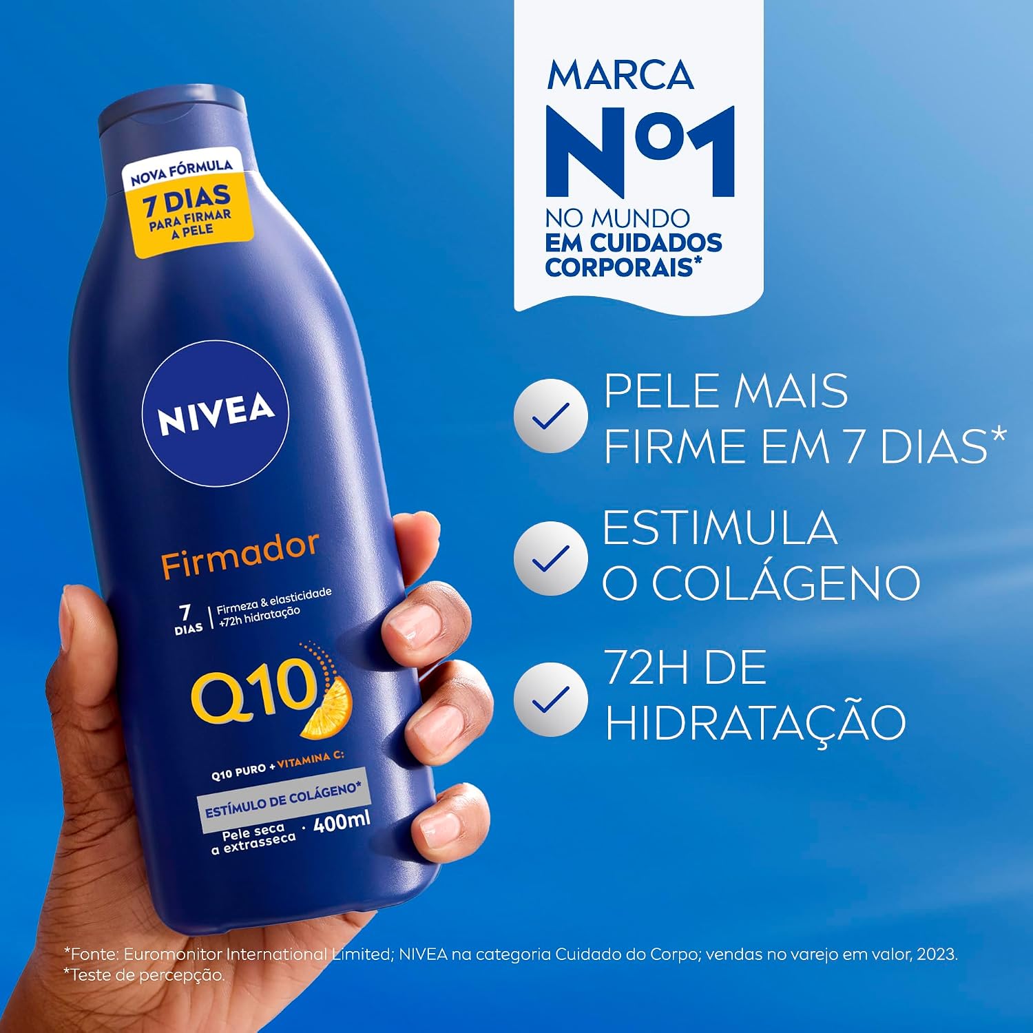Ajuda a reforçar a proposta de firmeza, elasticidade e hidratação prolongada.