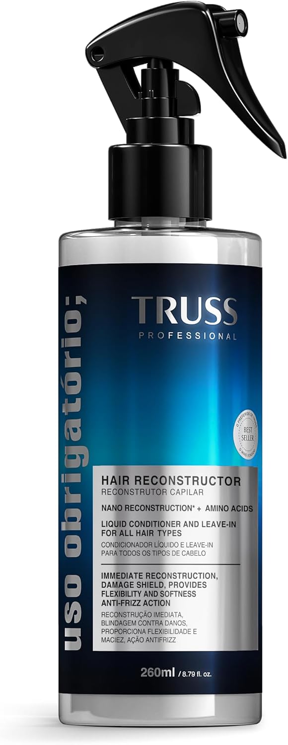 Truss Reconstrutor Capilar Uso Obrigatório Spray | Hidratação e Reconstrução Imediata | 260Ml