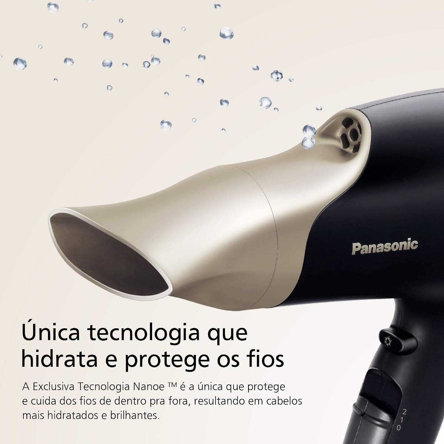 Formato ergonômico, construção e presença dos botões/encaixes em uma visão mais técnica.