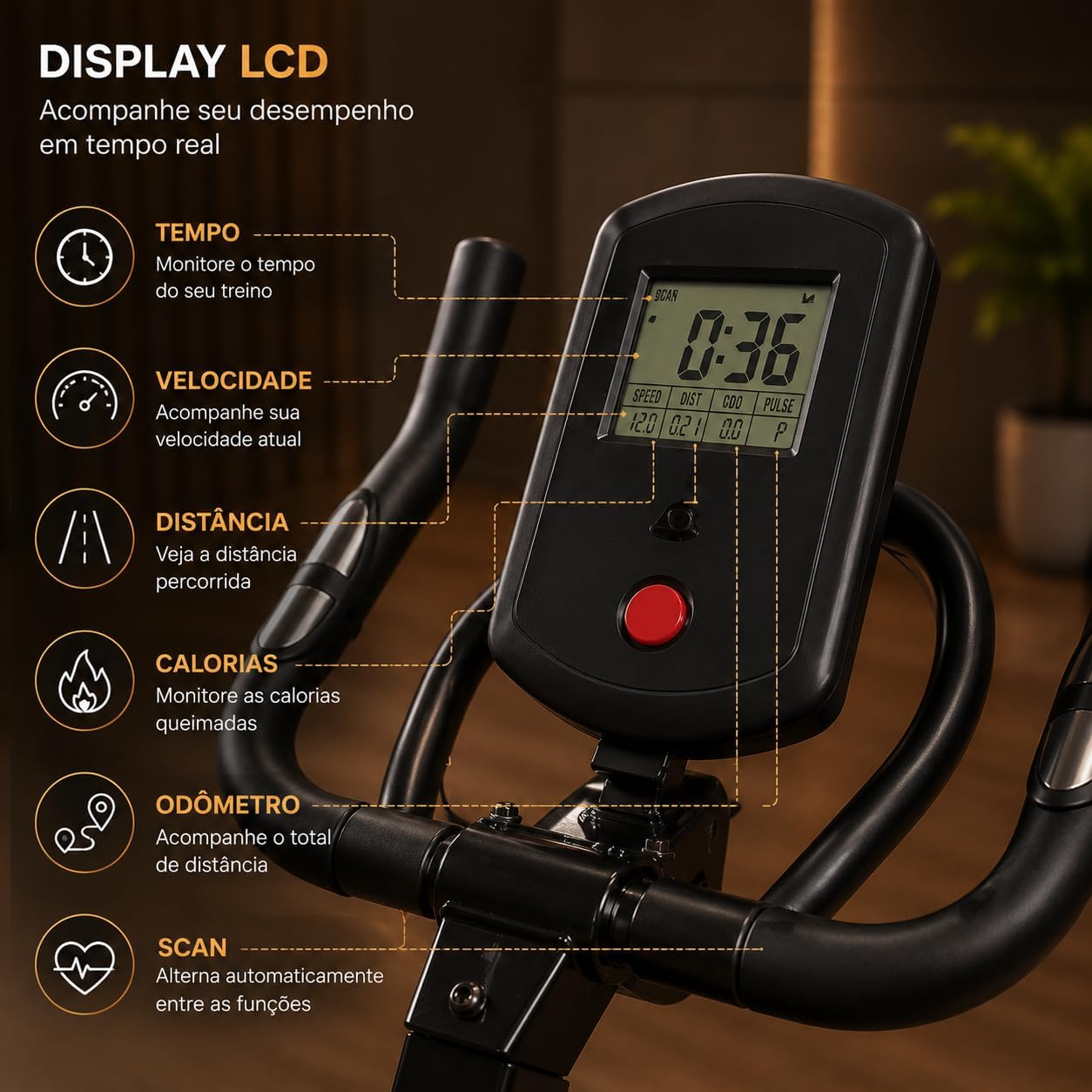 Mostra aplicabilidade no dia a dia e reforça proposta de treino cardio em casa.