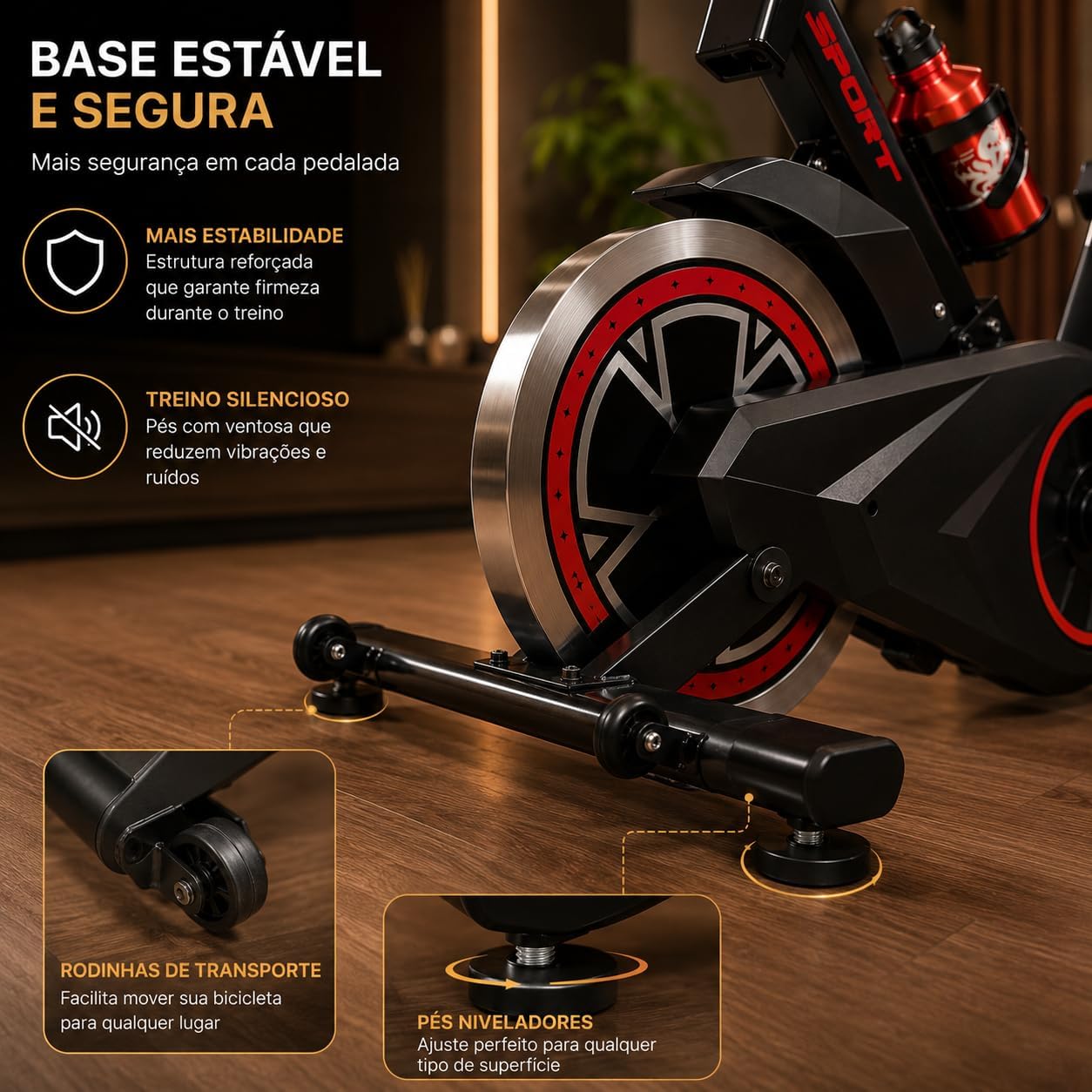 Ajuda a destacar ergonomia, ajuste de postura e ocupação de espaço.