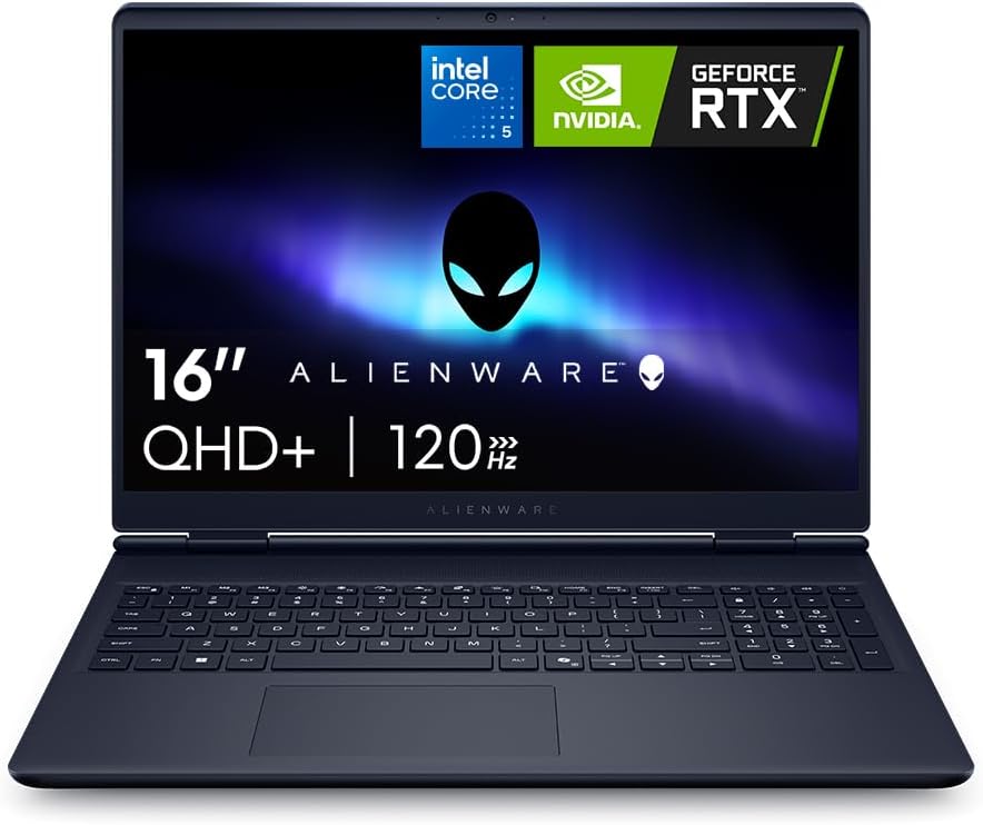 Notebook Gamer Alienware 16 Ac16250, Intel Core 5 210H, Windows 11 Home | Nvidia Geforce Rtx 4050 6Gb Gddr6, 16 Wqxga 120 Hz, 16 Gb Ddr5, 512 Gb Ssd, Cor Azul Escuro, Wi-Fi 7, Teclado Retroiluminado