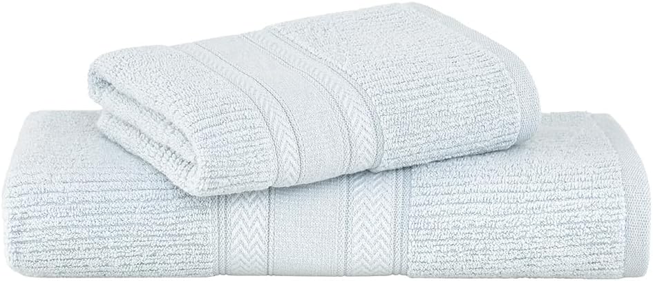 Buddemeyer Jogo de Toalhas Melissa Extra Soft Banho Azul Claro 2 Peças
