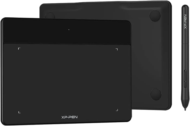 Xppen Deco Fun S Mesa Digitalizadora 15 X 10 Cm, Tablet de Desenho, com Stylus, 8192 Níveis, para Mac Windows Chrome Android Osu! (Preto)