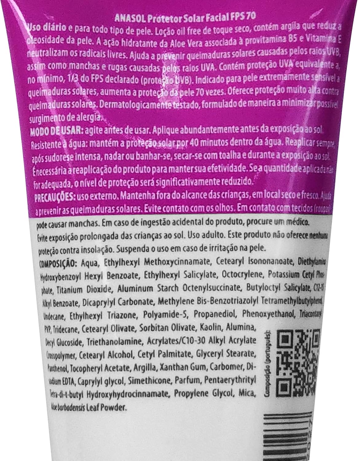 Destaque para proteção solar, acabamento seco e controle da oleosidade.