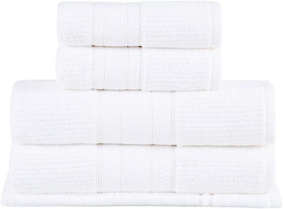 Buddemeyer Jogo de Toalhas Melissa Extra Soft, Gigante, Branco, 5 Peças